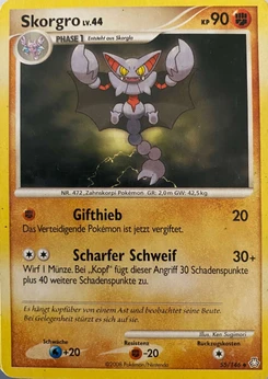 Pokémon-Karte Skorgro 055/146