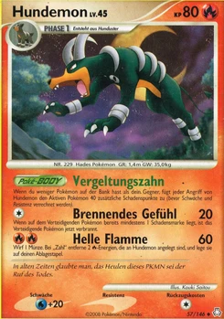 Pokémon-Karte Hundemon 057/146