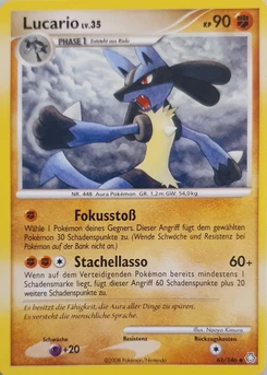 Pokémon-Karte Lucario 061/146