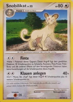 Pokémon-Karte Snobilikat 068/146