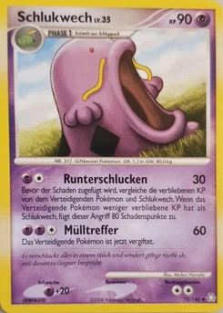 Pokémon-Karte Schlukwech 072/146