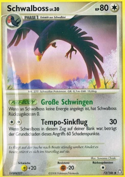 Pokémon-Karte Schwalboss 073/146