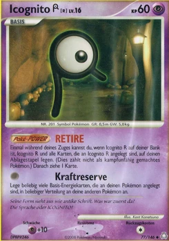 Pokémon-Karte Icognito R 077/146