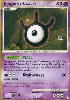 Pokémon-Karte Icognito W 080/146