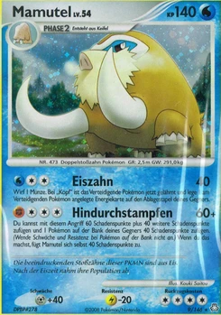 Pokémon-Karte Mamutel 009/146