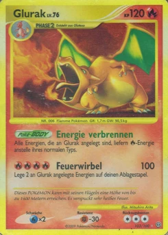 Pokémon-Karte Glurak 103/100
