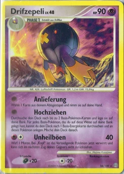 Pokémon-Karte Drifzepeli 016/100