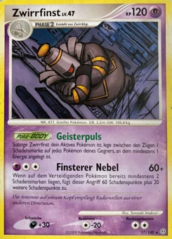 Pokémon-Karte Zwirrfinst 017/100