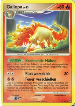 Pokémon-Karte Gallopa 022/100