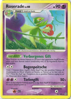 Pokémon-Karte Roserade 023/100