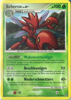 Pokémon-Karte Scherox 025/100