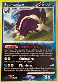 Pokémon-Karte Skuntank 026/100