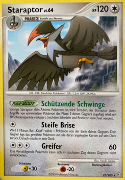 Pokémon-Karte Staraptor 027/100