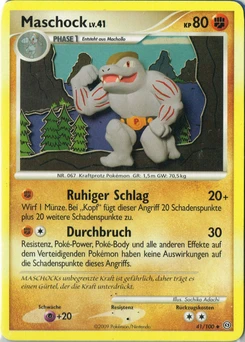 Pokémon-Karte Maschock 041/100