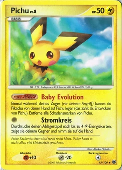 Pokémon-Karte Pichu 045/100