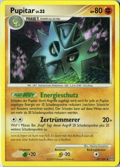Pokémon-Karte Pupitar 047/100