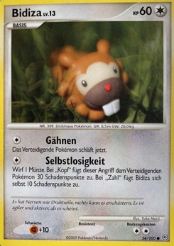 Pokémon-Karte Bidiza 054/100