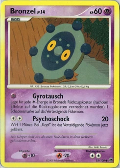 Pokémon-Karte Bronzel 055/100