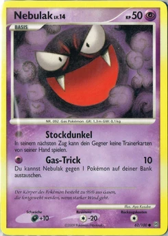 Pokémon-Karte Nebulak 062/100