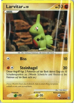Pokémon-Karte Larvitar 063/100