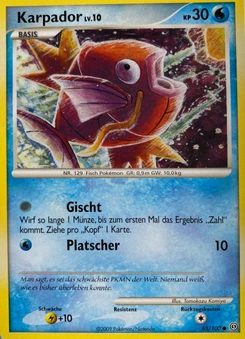 Pokémon-Karte Karpador 065/100