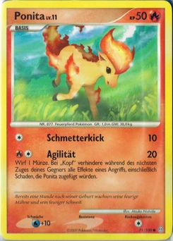 Pokémon-Karte Ponita 071/100