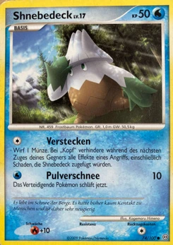 Pokémon-Karte Shnebedeck 074/100