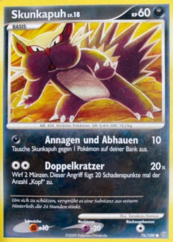 Pokémon-Karte Skunkapuh 076/100