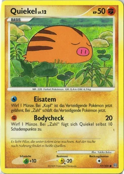 Pokémon-Karte Quiekel 077/100