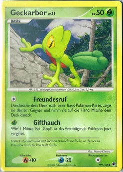 Pokémon-Karte Geckarbor 079/100