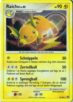 Pokémon-Karte Raichu 008/100