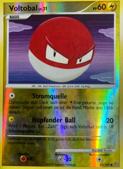 Pokémon-Karte Voltobal 081/100