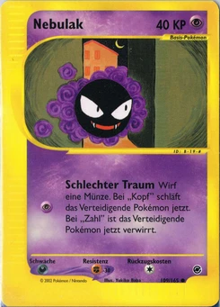 Pokémon-Karte Nebulak 109/165