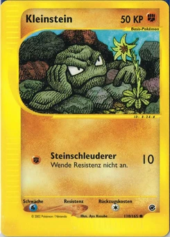 Pokémon-Karte Kleinstein 110/165