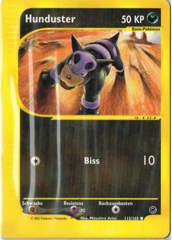 Pokémon-Karte Hunduster 113/165