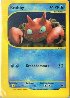 Pokémon-Karte Krabby 115/165