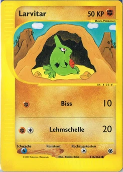 Pokémon-Karte Larvitar 116/165