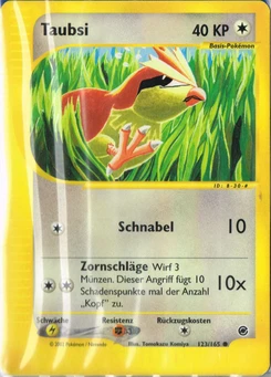 Pokémon-Karte Taubsi 123/165