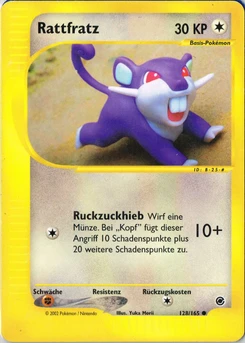 Pokémon-Karte Rattfratz 128/165