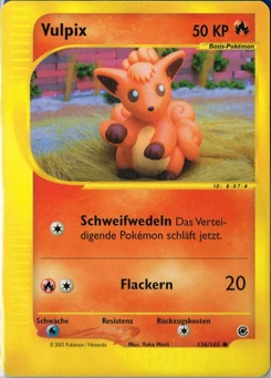 Pokémon-Karte Vulpix 136/165
