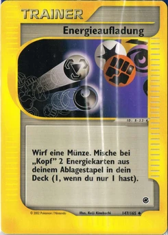 Pokémon-Karte Energieaufladung 147/165