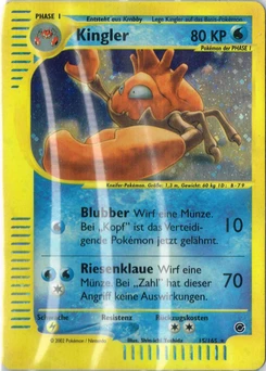 Pokémon-Karte Kingler 015/165