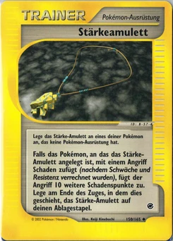 Pokémon-Karte Stärkeamulett 150/165