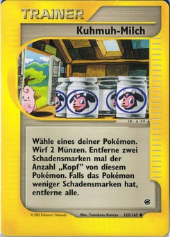 Pokémon-Karte Kuhmuh-Milch 155/165