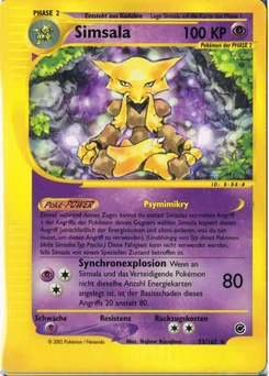 Pokémon-Karte Simsala 033/165