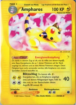 Pokémon-Karte Ampharos 034/165