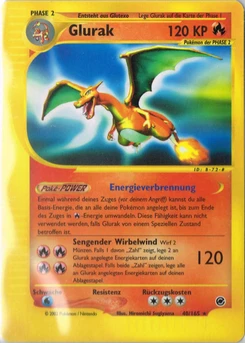 Pokémon-Karte Glurak 040/165