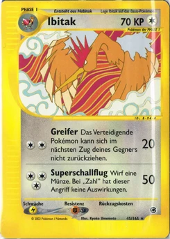 Pokémon-Karte Ibitak 045/165