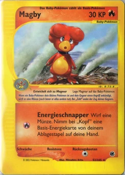 Pokémon-Karte Magby 052/165
