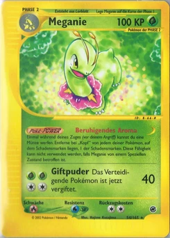 Pokémon-Karte Meganie 054/165